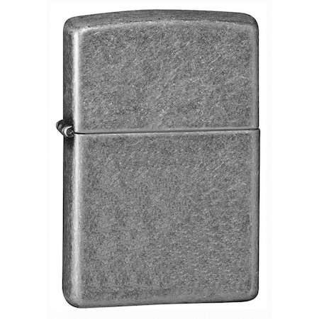 Zippo Antique Silver Plate Pocket Lighter 121FB